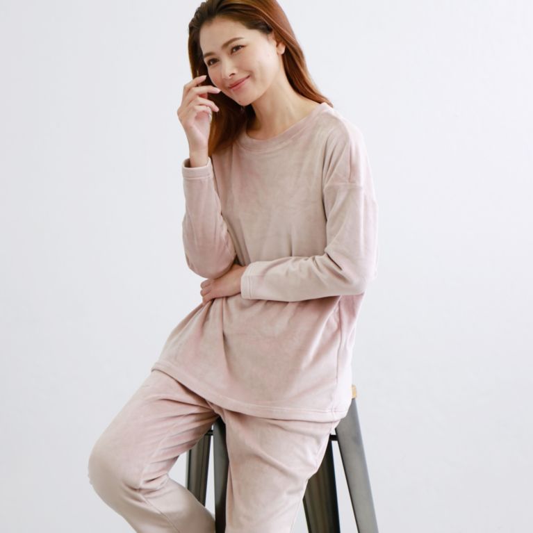 ラウンジウェア 両面起毛ソフトベロアルームウェア 部屋着 ルームウェア アンダーウェア Paul Stuart Women ポール スチュアート ウィメン のレディースファッション通販 三陽商会