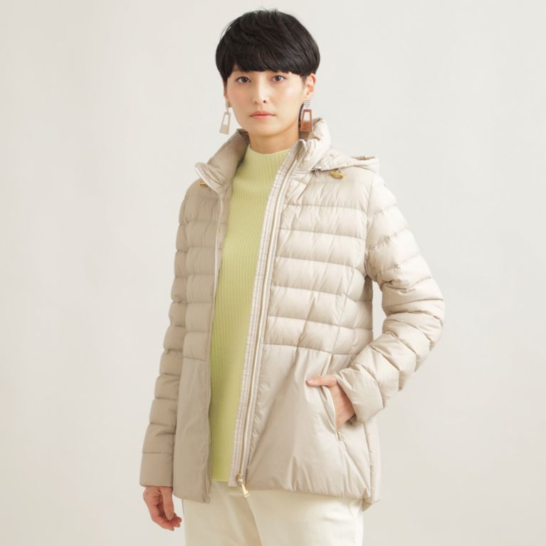 L】【ウォッシャブル】ライトパディングダウンジャケット（ラージ