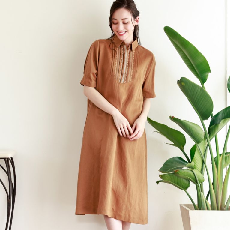 リネンバイオツイルワンピース（ワンピース）｜AMACA（アマカ）の ...