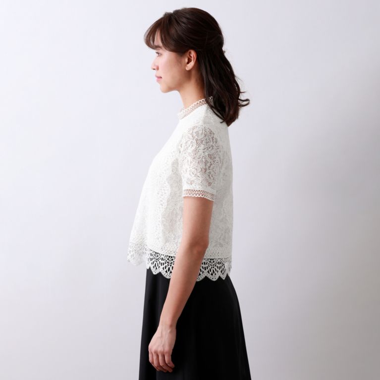 ケミカルレースブラウス シャツ ブラウス Amaca アマカ のレディースファッション通販 三陽商会