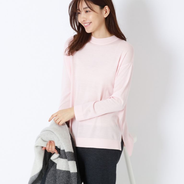 【AMACA】 MY BASIC KNITプルオーバーニット オレンジ