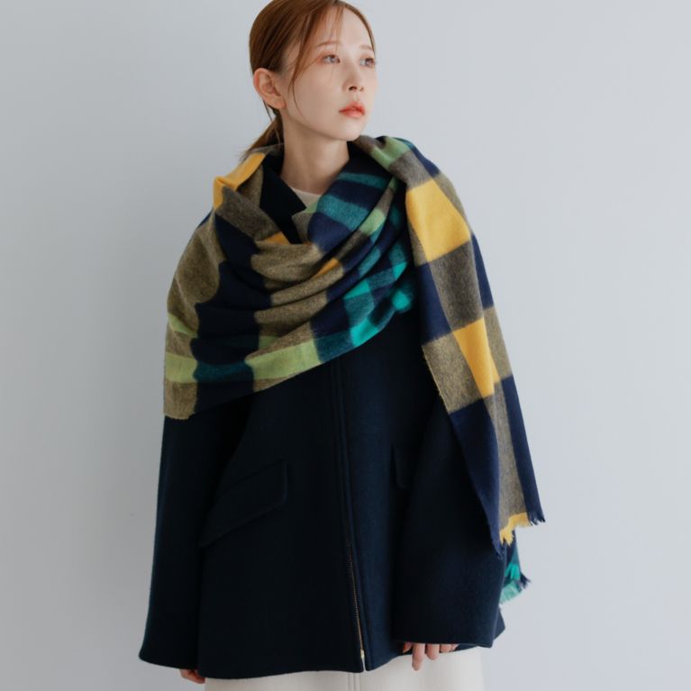 ◇カシミヤ フォックス ストール SANYO