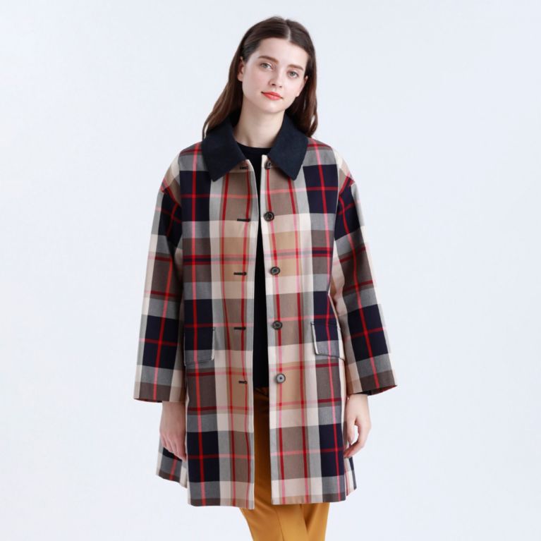 【MACKINTOSH PHILOSOPHY WOMEN】 ハウスチェックコート ネイビー