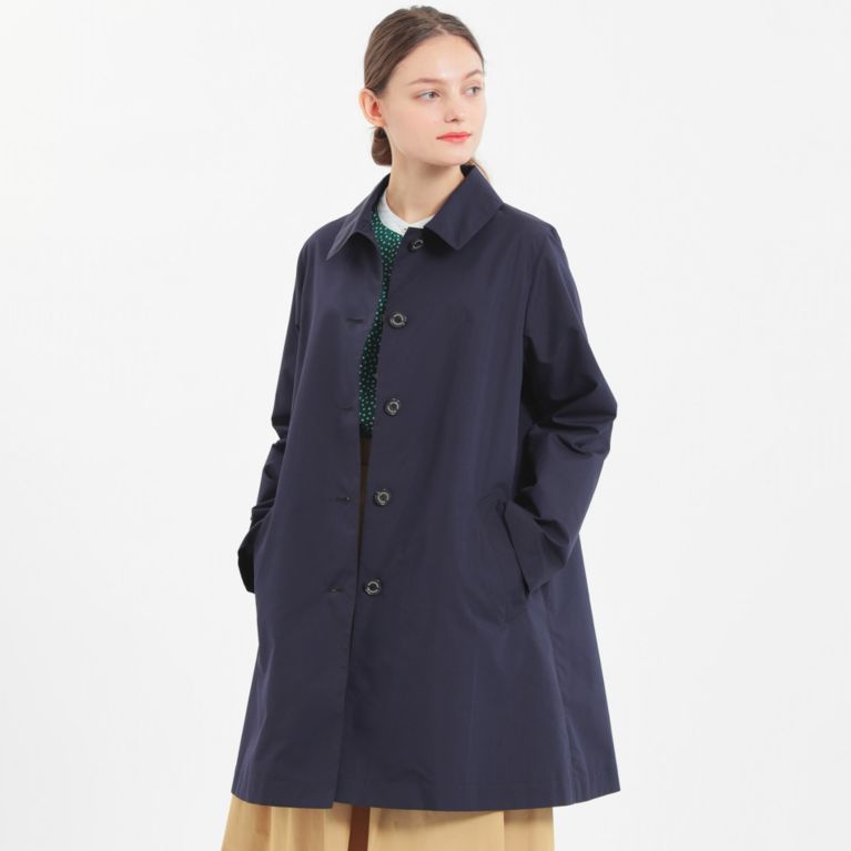 MORAY(マレー)】ステンカラーロングコート（ステンカラーコート