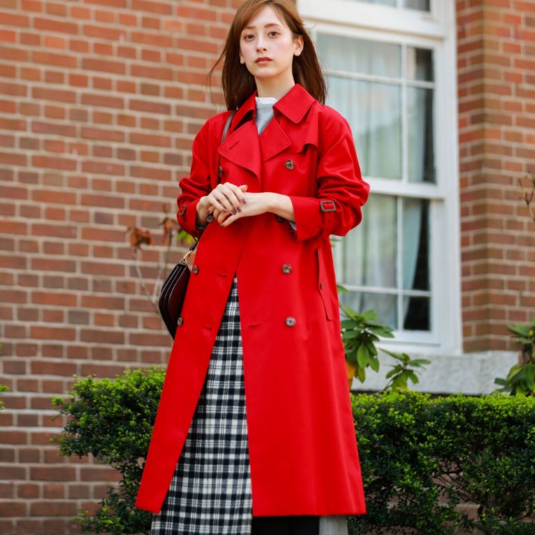 【MACKINTOSH PHILOSOPHY WOMEN】 ＜RYDAL108＞ギャバジンコート レッド