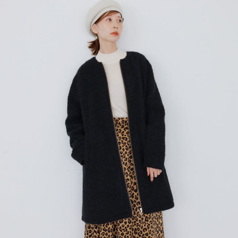 アウター ジャケット マッキントッシュロンドン ノーカラー コーディ