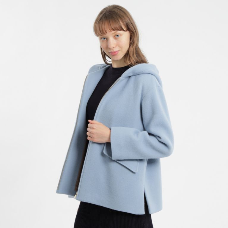 ショートビーバーフーデッドコート（ウールコート）｜MACKINTOSH ...