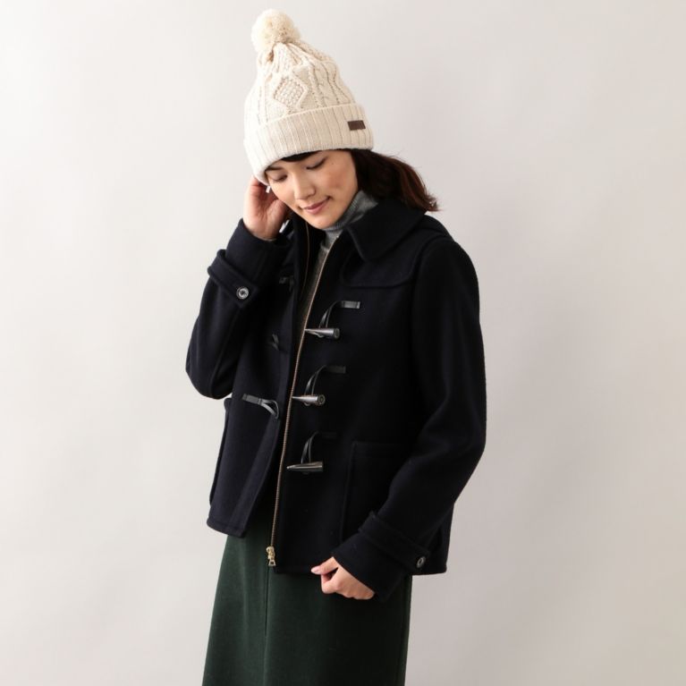 28%OFF！SALE＜三陽商会＞【マッキントッシュ フィロソフィー ウィメン(MACKINTOSH PHILOSOPHY WOMEN)】リバーメルトン ショートダッフルコート ネイビー 送料無料 ＆ 定価 57240円から 16200円値引！画像