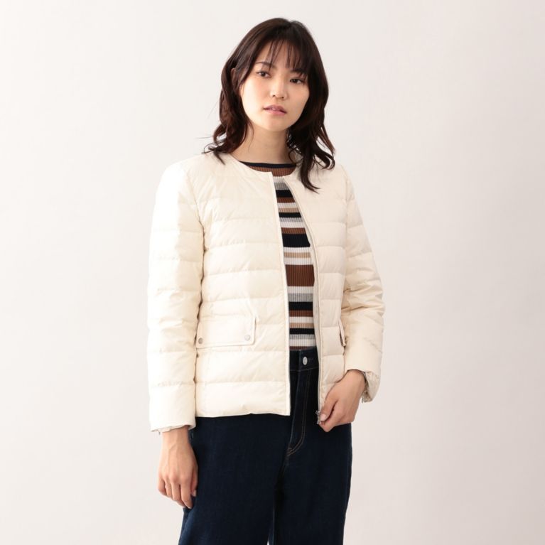 45%OFF！SALE＜三陽商会＞【マッキントッシュ フィロソフィー ウィメン(MACKINTOSH PHILOSOPHY WOMEN)】コンパクトダウンジャケット オフホワイト 送料無料 ＆ 定価 31320円から 14040円値引！画像