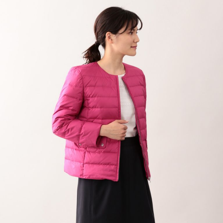 45%OFF！SALE＜三陽商会＞【マッキントッシュ フィロソフィー ウィメン(MACKINTOSH PHILOSOPHY WOMEN)】コンパクトダウンジャケット ピンク 送料無料 ＆ 定価 31320円から 14040円値引！画像