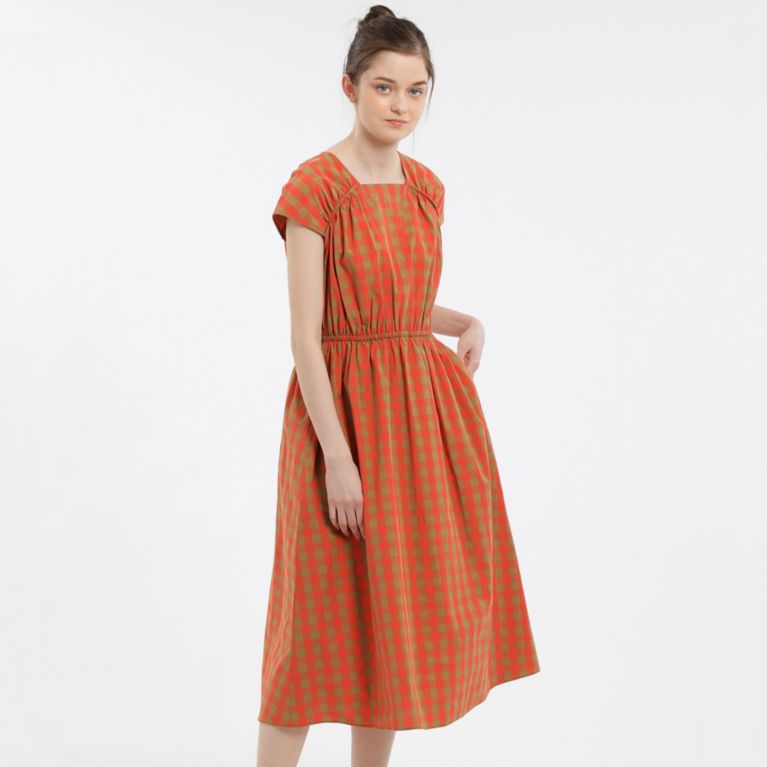 コットンブロックチェックワンピース ワンピース Mackintosh Philosophy Women マッキントッシュ フィロソフィー ウィメン のレディースファッション通販 三陽商会