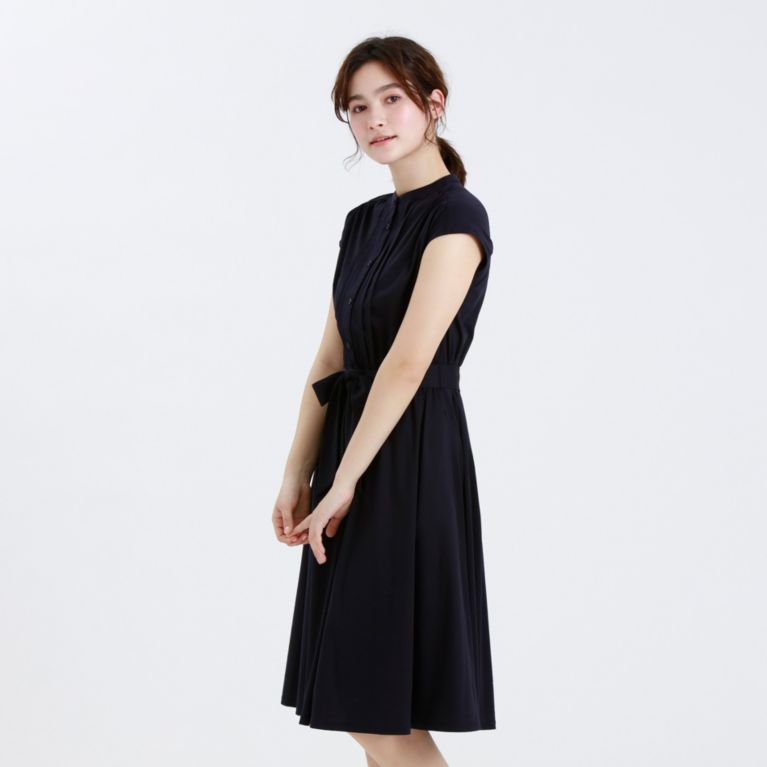 【MACKINTOSH PHILOSOPHY WOMEN】 フロントタックワンピース ネイビー