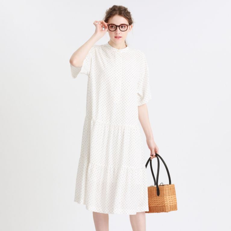 【MACKINTOSH PHILOSOPHY WOMEN】 ドットプリントワンピース オフホワイト