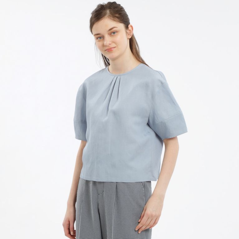 フロントタックリネンブラウス シャツ ブラウス Mackintosh Philosophy Women マッキントッシュ フィロソフィー ウィメン のレディースファッション通販 三陽商会
