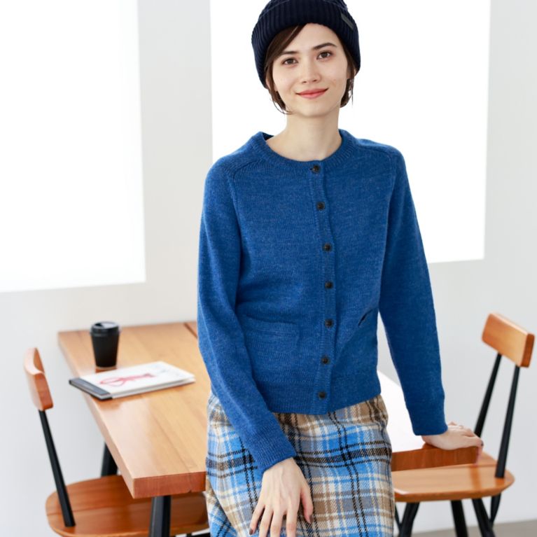 【MACKINTOSH PHILOSOPHY WOMEN】 BRITISH WOOL カーディガン ブルー