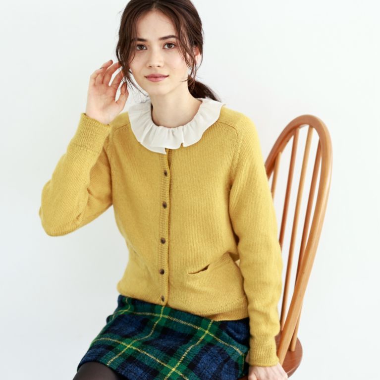 【MACKINTOSH PHILOSOPHY WOMEN】 BRITISH WOOL カーディガン イエロー