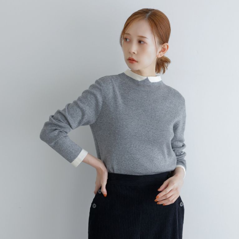 MACKINTOSH PHILOSOPHY♡Cleric Collar Knit 上品 62.0%OFF