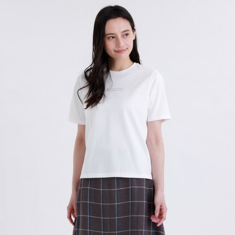 【MACKINTOSH PHILOSOPHY WOMEN】 ロゴTシャツ オフホワイト