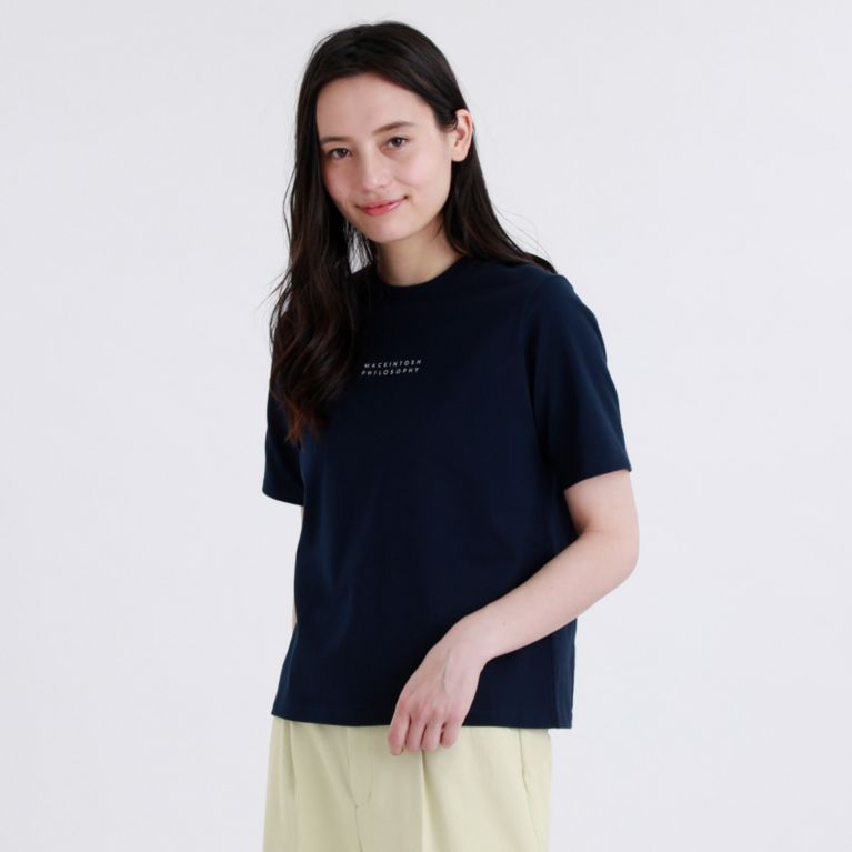 【MACKINTOSH PHILOSOPHY WOMEN】 ロゴTシャツ ネイビー