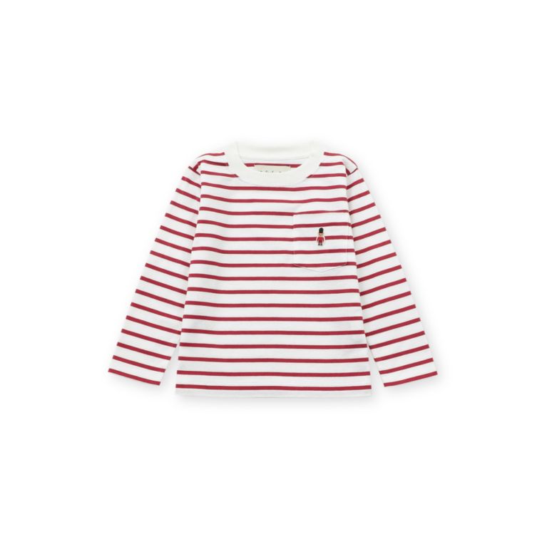 【MACKINTOSH PHILOSOPHY WOMEN】 ＜キッズ＞【BUCKINGHAM BEAR】クルーネックロングスリーブ レッド