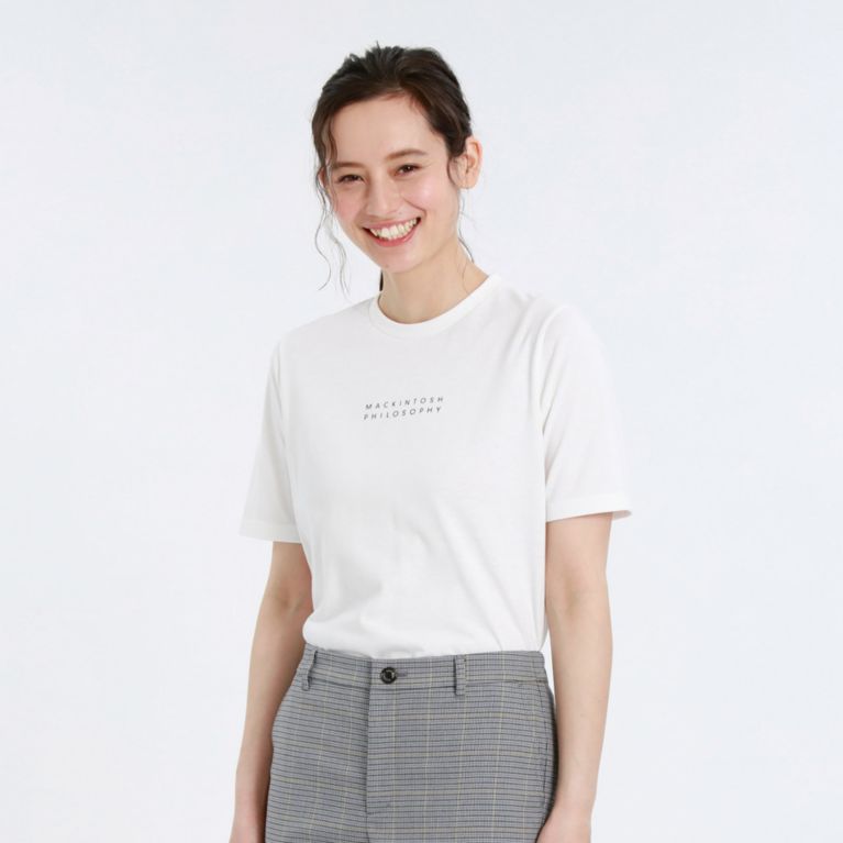 【MACKINTOSH PHILOSOPHY WOMEN】 【WEB限定】ロゴTシャツ オフホワイト