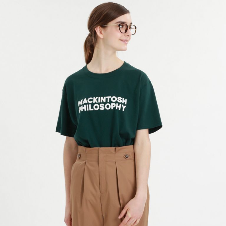 【MACKINTOSH PHILOSOPHY WOMEN】 ボールドロゴTシャツ グリーン