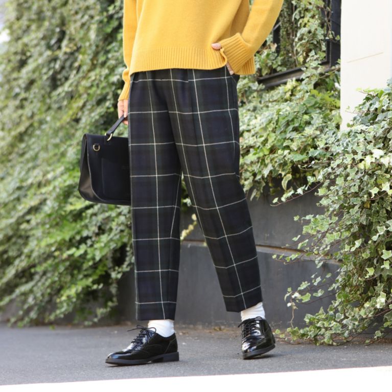 Leeコラボ ウールタータンチェックパンツ スラックス Mackintosh Philosophy Women マッキントッシュ フィロソフィー ウィメン のレディースファッション通販 三陽商会