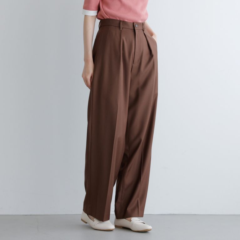 ギャバジンワイドタックパンツ（その他パンツ）｜MACKINTOSH