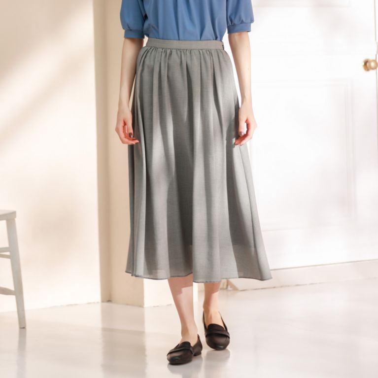 【MACKINTOSH PHILOSOPHY WOMEN】 コットンウールボイルスカート ブラック