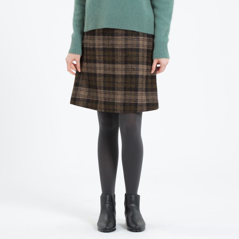 【MACKINTOSH PHILOSOPHY WOMEN】 【店舗限定】HARRIS TWEED スカート ブラウン