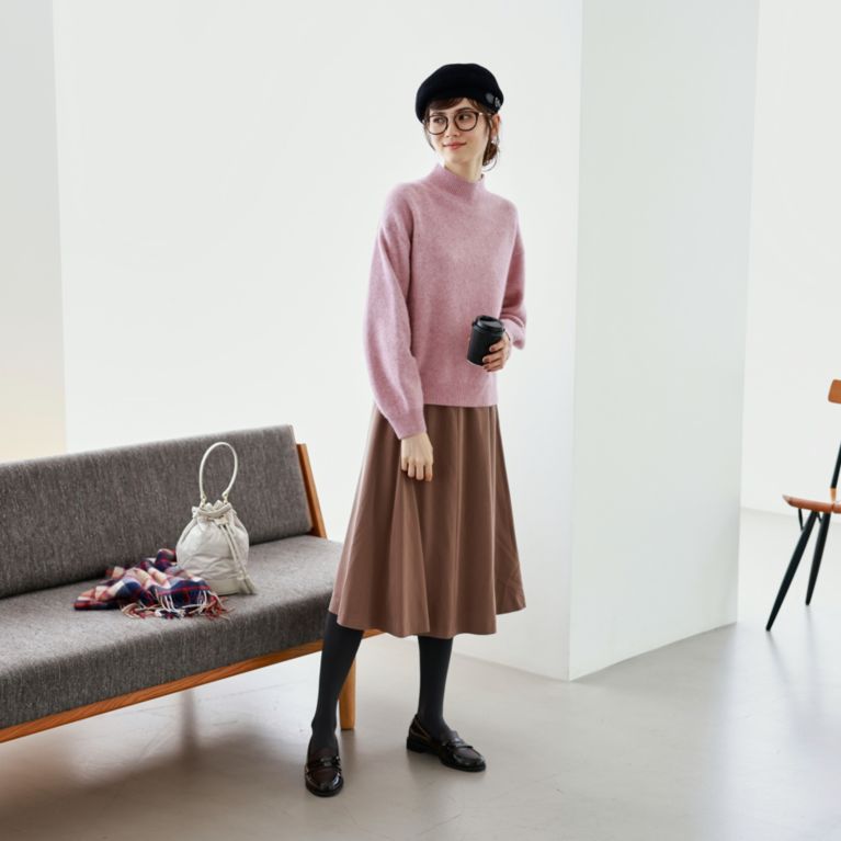 【MACKINTOSH PHILOSOPHY WOMEN】 パウダリーフレアスカート ベージュ