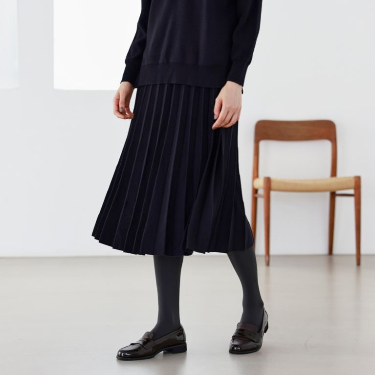 【MACKINTOSH PHILOSOPHY WOMEN】 ニットアップスカート ネイビー