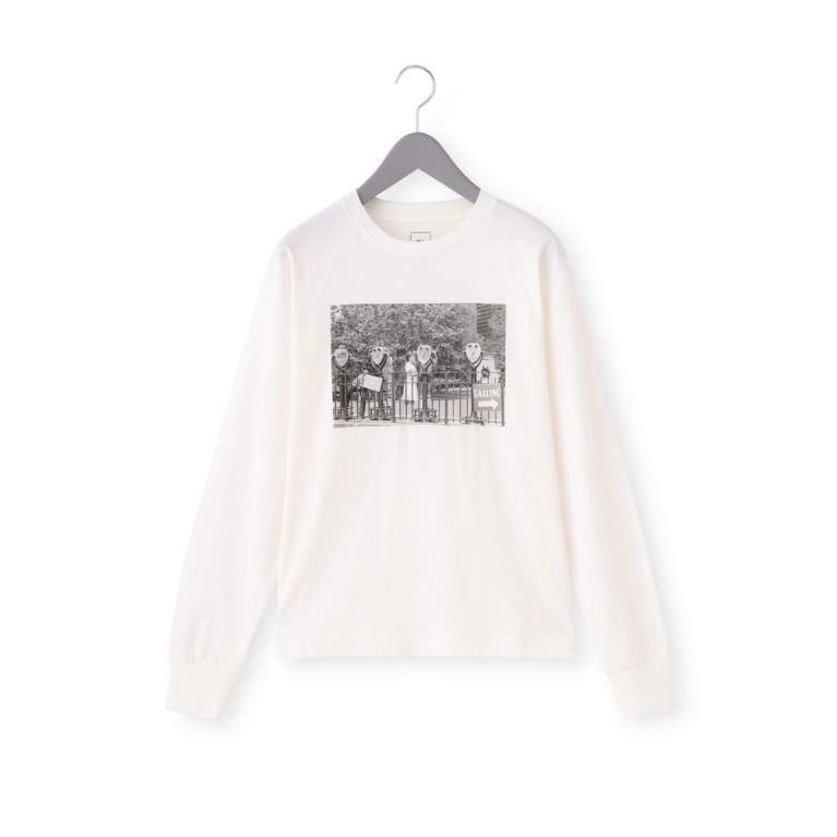 【MACKINTOSH PHILOSOPHY WOMEN】 KOBAK フォトプリントロングスリーブTシャツ オフホワイト