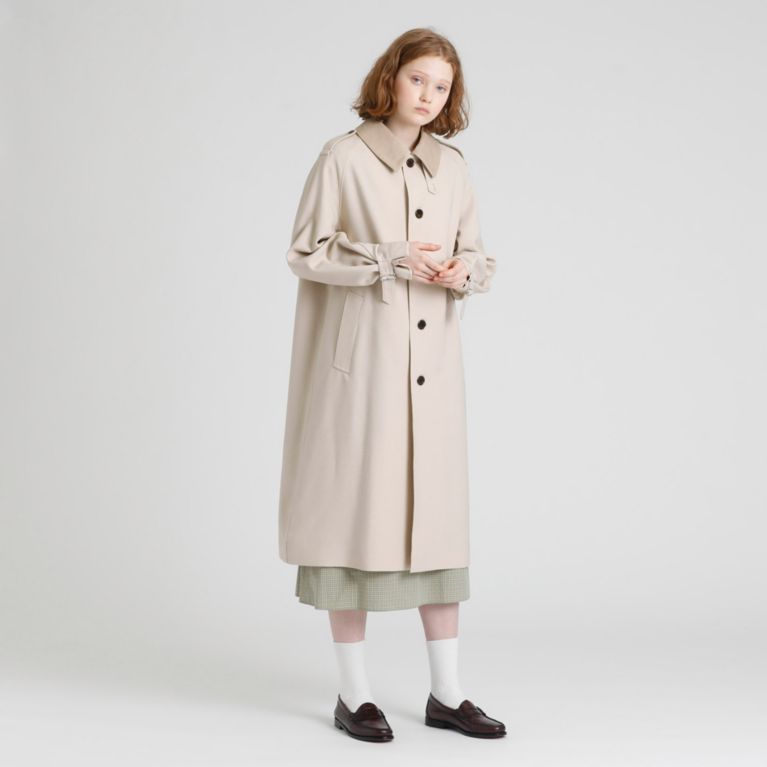 【MACKINTOSH PHILOSOPHY WOMEN】 GREY LABEL 【CRAWLEY（クローリー）】ポリエステルサージ ライトグレー