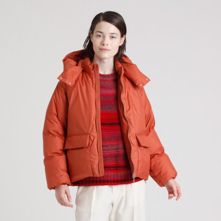 【MACKINTOSH PHILOSOPHY WOMEN】 GREY LABEL ショートダウンジャケット オレンジ