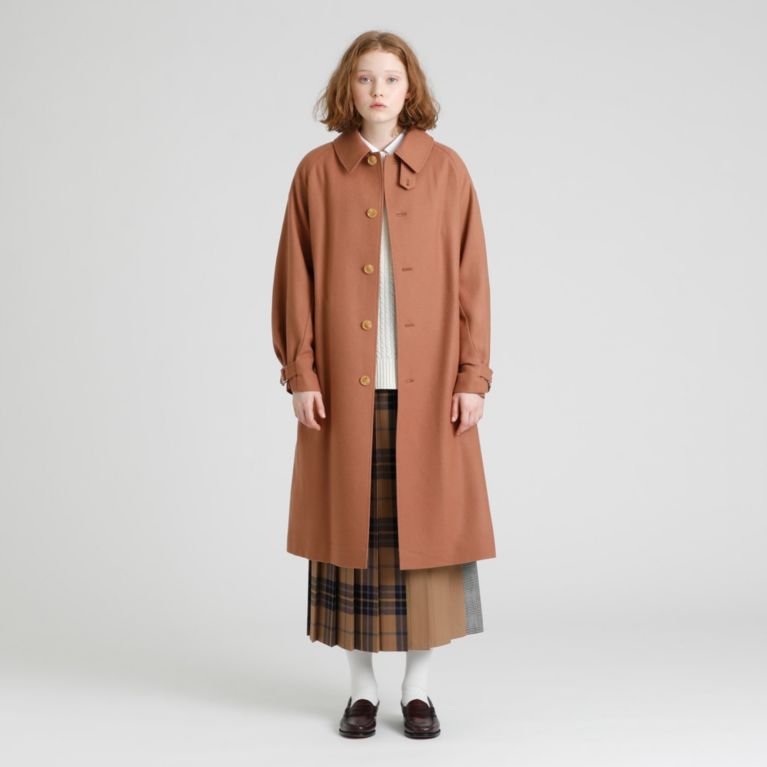 【MACKINTOSH PHILOSOPHY WOMEN】 GREY LABEL 【CRAWLEY（クローリー）】 WOOL FLANNEL オレンジ