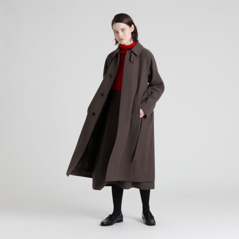 【MACKINTOSH PHILOSOPHY WOMEN】 GREY LABEL ガンクラブベルテッドコート ブラウン