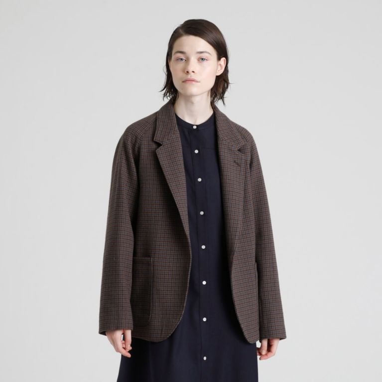 【MACKINTOSH PHILOSOPHY WOMEN】 GREY LABEL ガンクラブラグランジャケット ブラウン