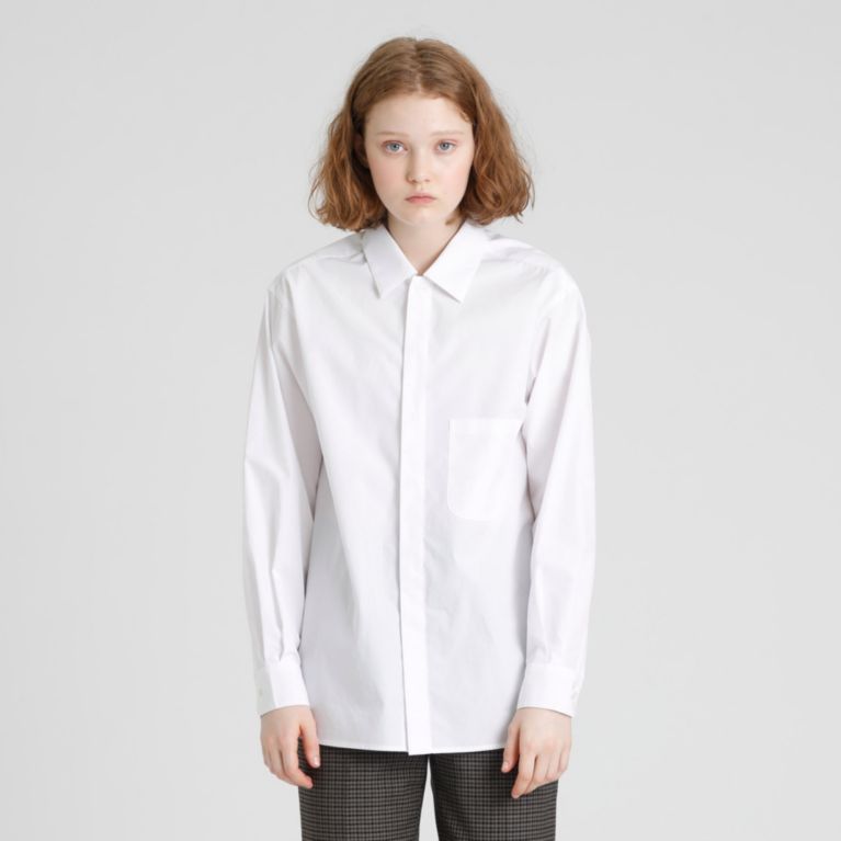 【MACKINTOSH PHILOSOPHY WOMEN】 GREY LABEL レギュラーカラーシャツ ホワイト