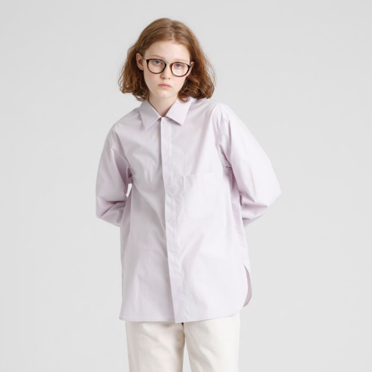 【MACKINTOSH PHILOSOPHY WOMEN】 GREY LABEL レギュラーカラーシャツ ラベンダー