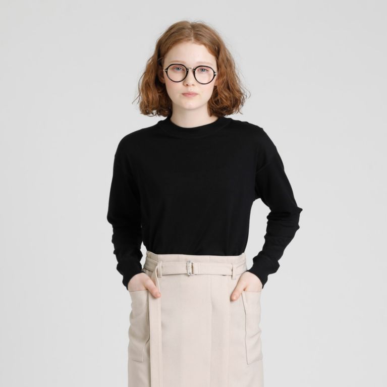【MACKINTOSH PHILOSOPHY WOMEN】 GREY LABEL コマンドカットソー ブラック