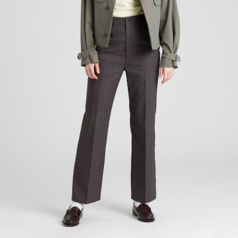 【MACKINTOSH PHILOSOPHY WOMEN】 GREY LABEL ブリティッシュチェックスラックス ブラウン