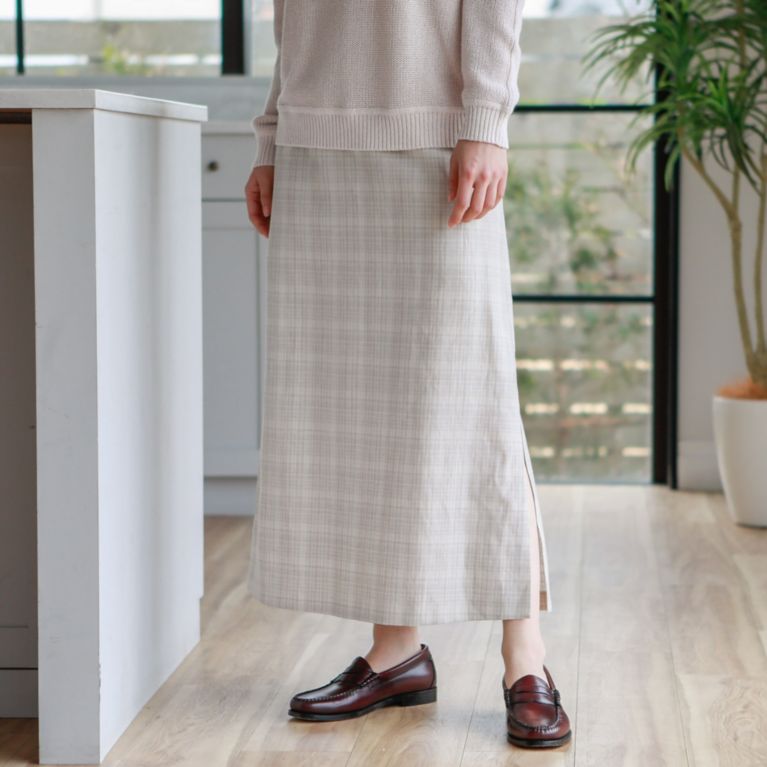 【MACKINTOSH PHILOSOPHY WOMEN】 GREY LABEL ブリティッシュタータンチェックスカート エクリュ