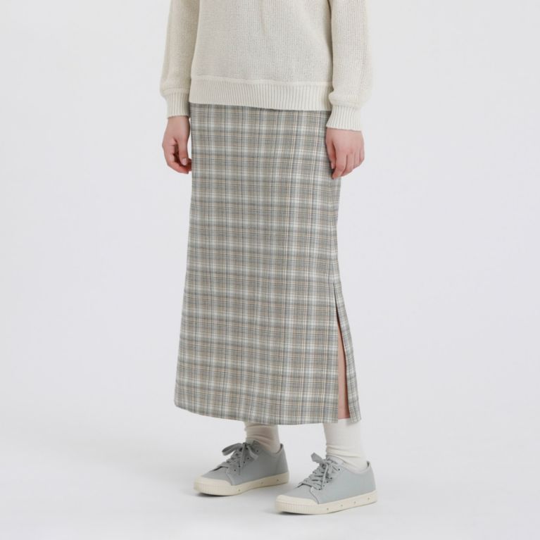 【MACKINTOSH PHILOSOPHY WOMEN】 GREY LABEL ブリティッシュタータンチェックスカート ベージュ