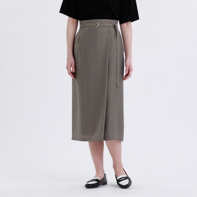 【MACKINTOSH PHILOSOPHY WOMEN】 GREY LABEL シアーベルテッドスカート グリーン