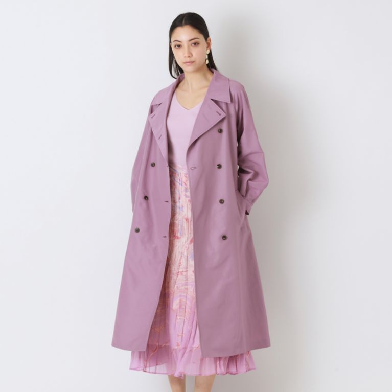 コットンナイロン トレンチディテールロングコート その他コート Epoca エポカ のレディースファッション通販 三陽商会