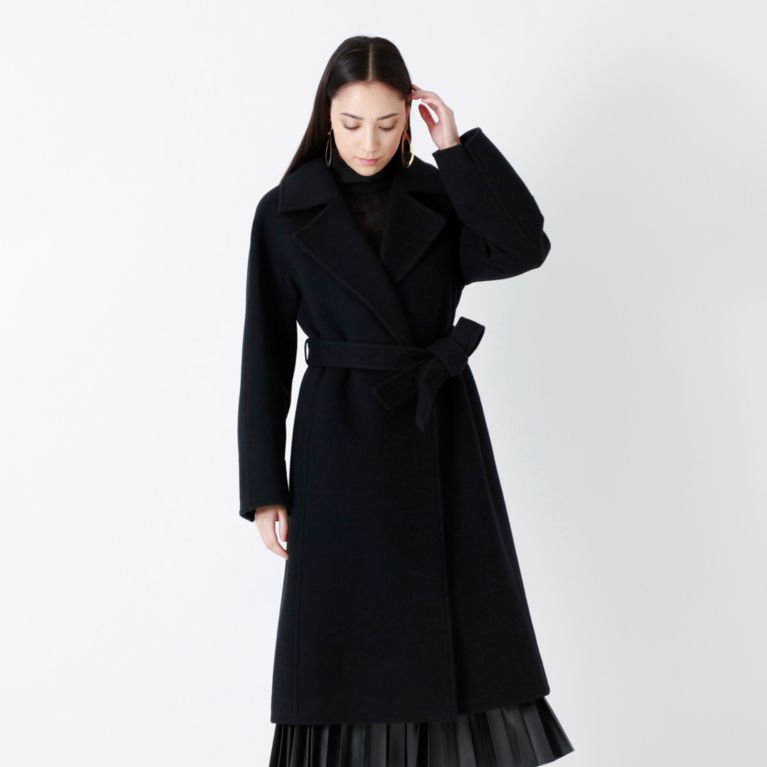 【EPOCA】 リーラ エアリーウールコート 黒