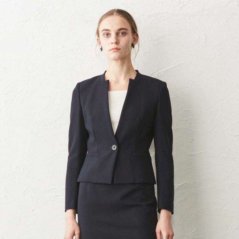 【EPOCA】 【24 TWENTY FOUR JACKET Noble】 Vカラージャケット ネイビー1