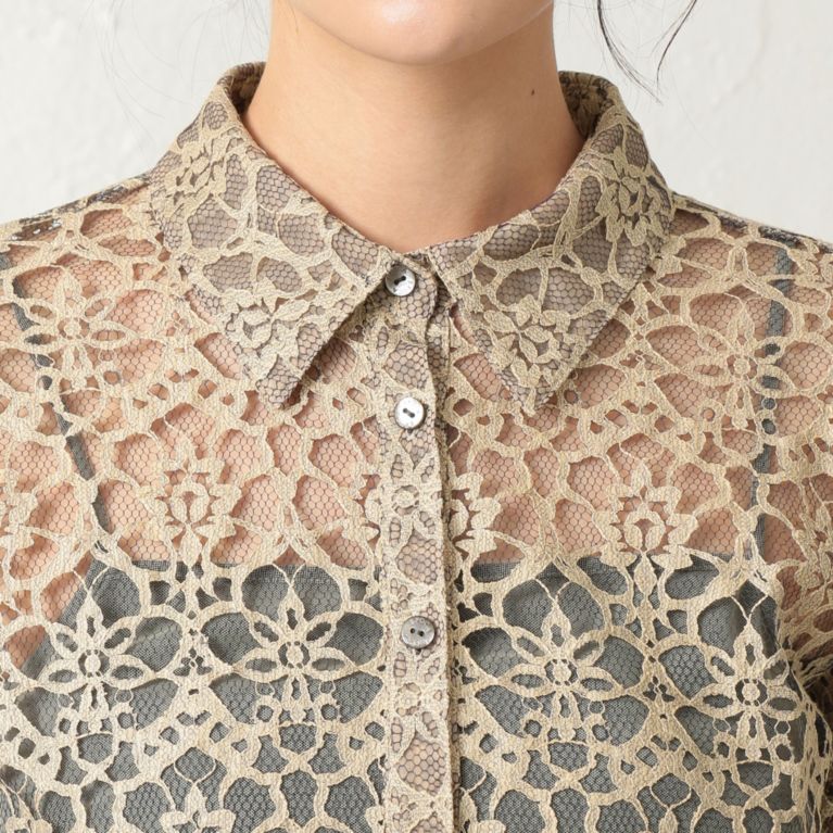 新しく着き EPOCA パネルレースブラウス sleepyhollowevents.com