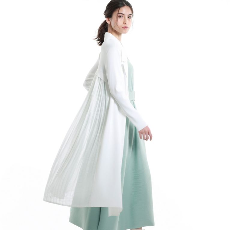 【EPOCA】 【La maglia】ニットコート ホワイト